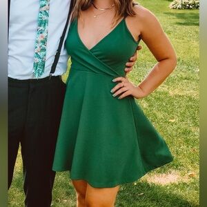 Skater Dress Green Size Small - Wedding Guest, Casual Summer Dress